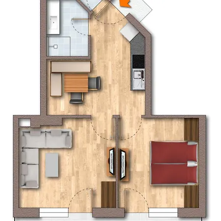 Hotel-appartement ゲルロス